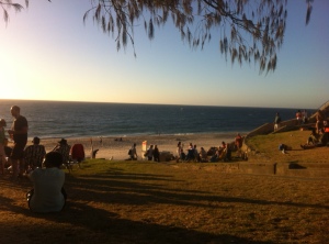 cottesloe in the setting sun